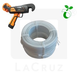 BIOFIX80 - Bobina de 80 m de hilo en material biodegradable in soil para atadoras eléctricas mod. F3X. Fabricada con material que cumple con la norma ISO 17556, certificado TÜV., markets:  []string{"A", "B", "AU"}