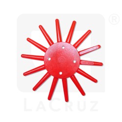 INTAPO25R - Recambio para escardador de dedos para horticultura - Ø 25 cm - versión roja, markets:  []string{"A", "B", "AU"}