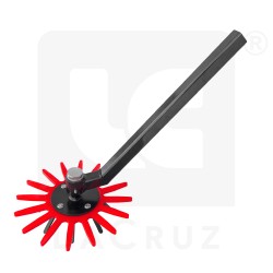 INTASA37R - Escardador de dedos para horticultura - Ø 37 cm - versión roja, markets:  []string{"A", "B", "AU"}